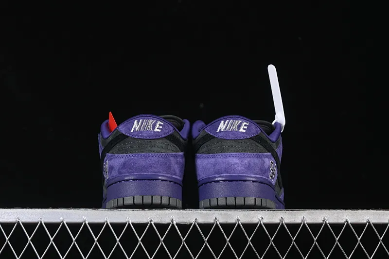 All Categories Nk SB Dunk Series Nk SB Dunk Low Low-top sneakers Supreme x Nike Dunk SB Dunk Low joint gray and purple low-top casual skateboard shoes HQ8487-500